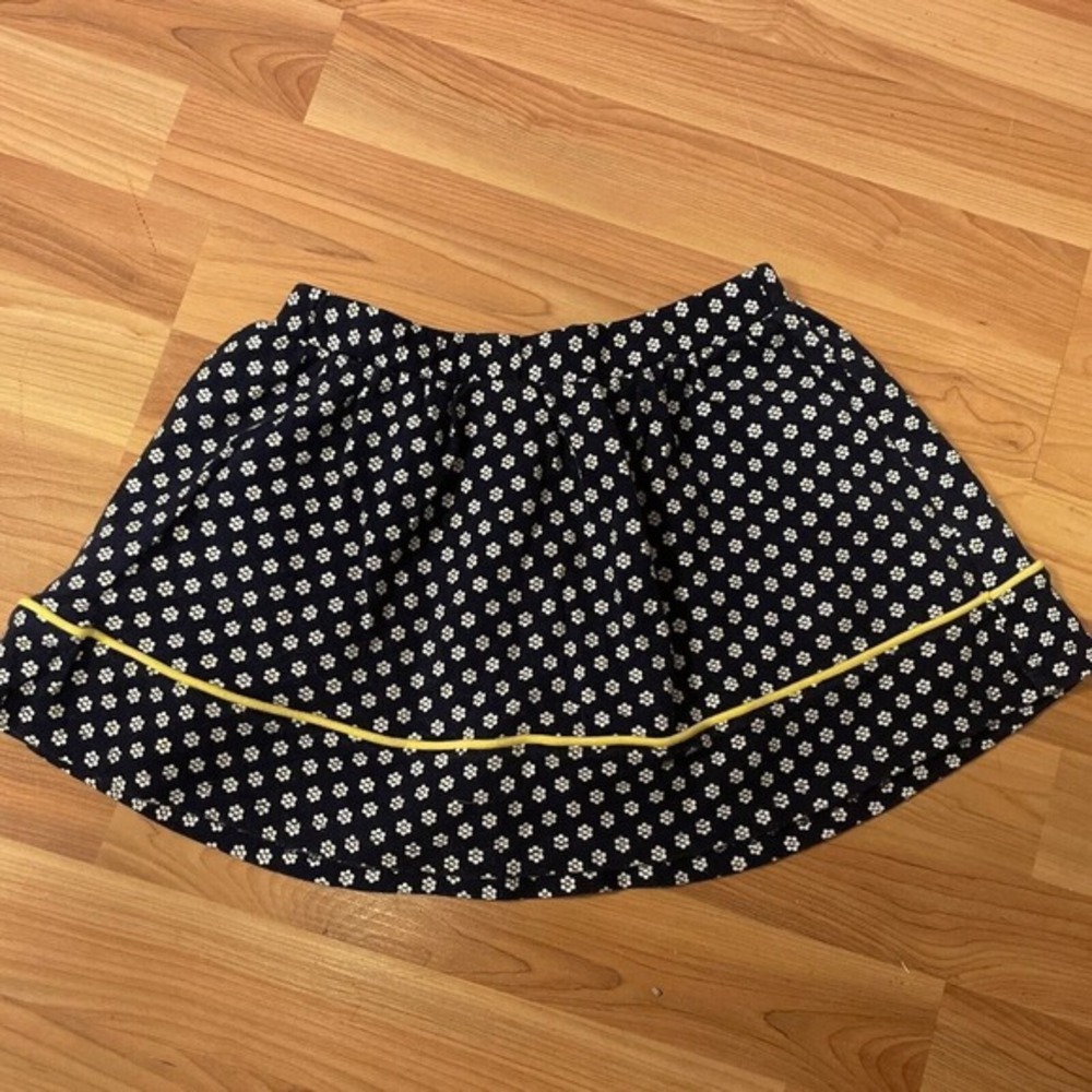 Gymboree Skirt Size 6 Daisy‎ Flowers Yellow Navy Spring, Summer